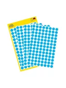 AVERY ZWECKFORM Etikett, 8 mm, kör, AVERY ZWECKFORM, kék, 416 etikett/csomag