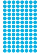 AVERY ZWECKFORM Etikett, 8 mm, kör, AVERY ZWECKFORM, kék, 416 etikett/csomag