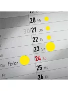 AVERY ZWECKFORM Etikett, 8 mm, kör, AVERY ZWECKFORM, sárga, 416 etikett/csomag