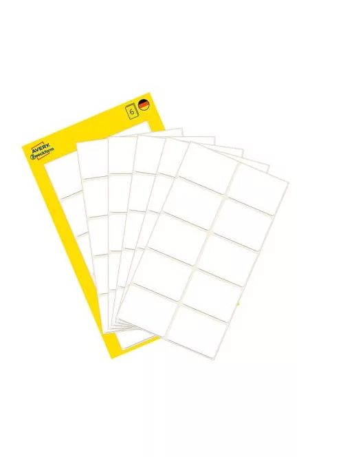AVERY ZWECKFORM Etikett, 32x23 mm, kézzel írható, lekerekített sarkú, AVERY ZWECKFORM, 60 etikett/csomag