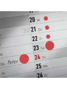 AVERY ZWECKFORM Etikett, 18 mm, kör, AVERY ZWECKFORM, 5 különböző szín, 96 etikett/csomag