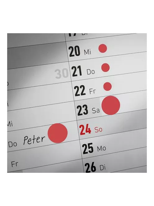 AVERY ZWECKFORM Etikett, 8 mm, kör, AVERY ZWECKFORM, 5 különböző szín, 416 etikett/csomag