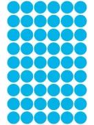 AVERY ZWECKFORM Etikett, 12 mm, kör, AVERY ZWECKFORM, kék, 270 etikett/csomag
