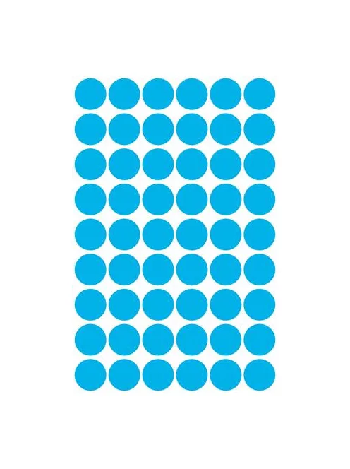 AVERY ZWECKFORM Etikett, 12 mm, kör, AVERY ZWECKFORM, kék, 270 etikett/csomag