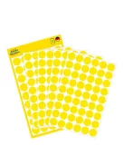 AVERY ZWECKFORM Etikett, 12 mm, kör, AVERY ZWECKFORM, sárga, 270 etikett/csomag