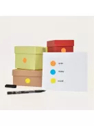 AVERY ZWECKFORM Etikett, 12 mm, kör, AVERY ZWECKFORM, neon narancs, 270 etikett/csomag