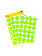 AVERY ZWECKFORM Etikett, 18 mm, kör, AVERY ZWECKFORM, neon zöld, 96 etikett/csomag