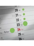 AVERY ZWECKFORM Etikett, 18 mm, kör, AVERY ZWECKFORM, neon zöld, 96 etikett/csomag