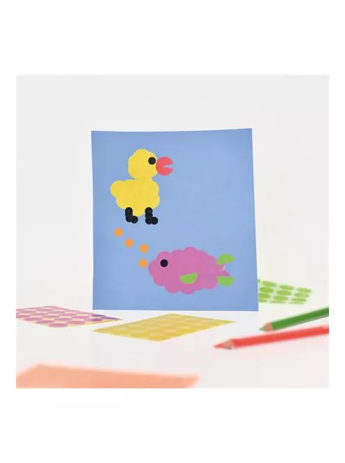 AVERY ZWECKFORM Etikett, 18 mm, kör, AVERY ZWECKFORM, neon zöld, 96 etikett/csomag