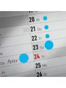 AVERY ZWECKFORM Etikett, 18 mm, kör, AVERY ZWECKFORM, kék, 1056 etikett/csomag