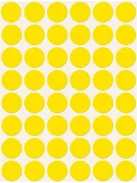 AVERY ZWECKFORM Etikett, 18 mm, kör, AVERY ZWECKFORM, sárga, 1056 etikett/csomag