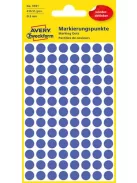 AVERY ZWECKFORM Etikett, 8 mm, kör, eltávolítható, AVERY ZWECKFORM, indigókék, 416 etikett/csomag