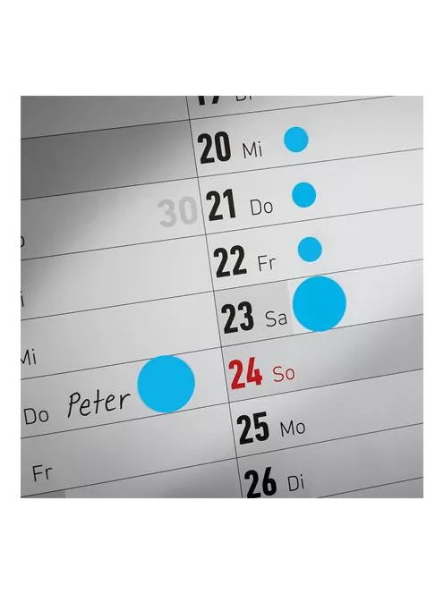 AVERY ZWECKFORM Etikett, 8 mm, kör, eltávolítható, AVERY ZWECKFORM, indigókék, 416 etikett/csomag