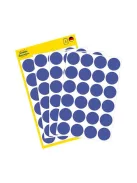 AVERY ZWECKFORM Etikett, 18 mm, kör, eltávolítható, AVERY ZWECKFORM, indigókék, 96 etikett/csomag