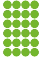 AVERY ZWECKFORM Etikett, 18 mm, kör, eltávolítható, AVERY ZWECKFORM, fűzöld, 96 etikett/csomag