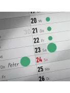 AVERY ZWECKFORM Etikett, 18 mm, kör, eltávolítható, AVERY ZWECKFORM, fűzöld, 96 etikett/csomag