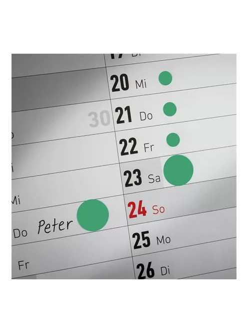 AVERY ZWECKFORM Etikett, 18 mm, kör, eltávolítható, AVERY ZWECKFORM, fűzöld, 96 etikett/csomag