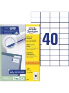 AVERY ZWECKFORM Etikett, univerzális, 52,5x29,7 mm, AVERY ZWECKFORM, 4000 etikett/csomag