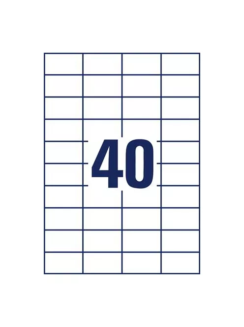 AVERY ZWECKFORM Etikett, univerzális, 52,5x29,7 mm, AVERY ZWECKFORM, 4000 etikett/csomag