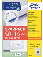 AVERY ZWECKFORM Etikett, univerzális, 38x21,2 mm, AVERY ZWECKFORM, "Sparpack", 4225 etikett/csomag