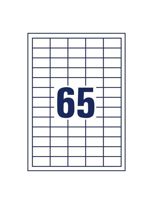 AVERY ZWECKFORM Etikett, univerzális, 38x21,2 mm, AVERY ZWECKFORM, "Sparpack", 4225 etikett/csomag