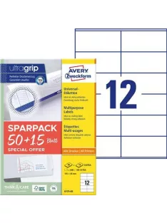   AVERY ZWECKFORM Etikett, univerzális, 105x48 mm, AVERY ZWECKFORM, "Sparpack", 780 etikett/csomag