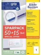 AVERY ZWECKFORM Etikett, univerzális, 210x297 mm, AVERY ZWECKFORM, "Sparpack", 65 etikett/csomag