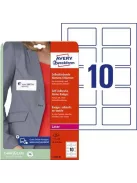 AVERY ZWECKFORM Etikett, eltávolítható, kerekített sarkú, 80x50 mm, textilhez, AVERY ZWECKFORM, 200 etikett/csomag