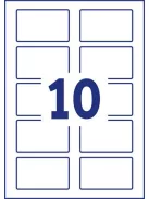 AVERY ZWECKFORM Etikett, eltávolítható, kerekített sarkú, 80x50 mm, textilhez, AVERY ZWECKFORM, 200 etikett/csomag