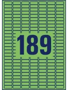 AVERY ZWECKFORM Etikett, univerzális, 25,4x10 mm, eltávolítható, kerekített sarkú, AVERY ZWECKFORM, 3780 etikett/csomag, zöld