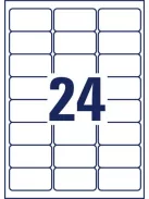 AVERY ZWECKFORM Etikett, 63,5x33,9 mm, fagyasztható, AVERY ZWECKFORM, 600 etikett/csomag