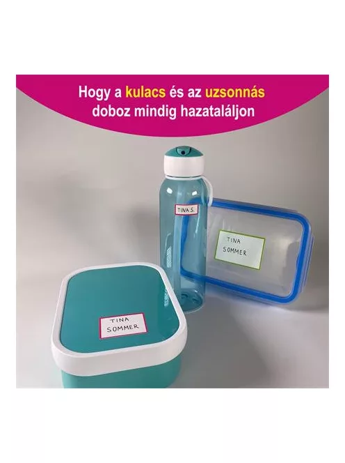 AVERY ZWECKFORM Címke, műanyag, iskolai, 31x15 mm, kézzel írható, AVERY ZWECKFORM, színes, 48 címke/csomag