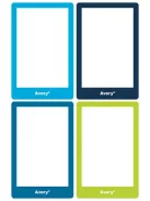 AVERY ZWECKFORM Füzetcímke, 68x46 mm, kézzel írható, AVERY ZWECKFORM, színes, 8 címke/csomag