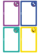 AVERY ZWECKFORM Füzetcímke, 68x46 mm, kézzel írható, AVERY ZWECKFORM, vicces, 8 címke/csomag