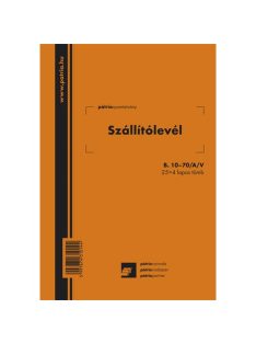  Pátria Nyomtatvány Szállítólevél 25x4 lapos tömb A/5 álló