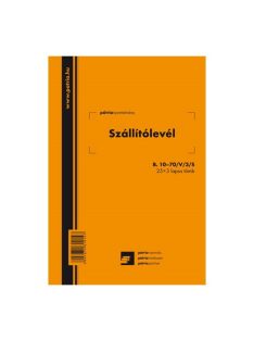   Pátria Nyomtatvány Szállítólevél 25x3 lapos tömb A/5 álló