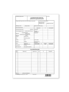   Pátria Nyomtatvány Állománybavételi bizonylat épületekről és építményekről 25x4 lapos tömb A/4 álló