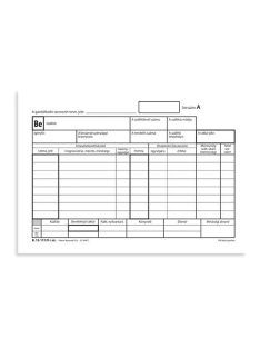   Pátria Nyomtatvány Készletbevételezési bizonylat 8 tételes 25x4 lapos tömb A/5 fekvő