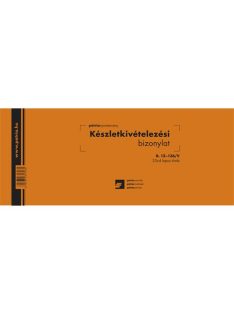   Pátria Nyomtatvány Készletkivételezési bizonylat 2 tételes 25x4 lapos tömb 245x102 mm