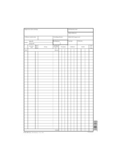   Pátria Nyomtatvány Raktári nyilvántartó lap (fejlap) nagy A/4 álló