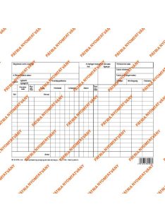   Pátria Nyomtatvány Készletnyilvántartó lap (mennyiségi adatokkal, utóoszlopos) A/4 fekvő