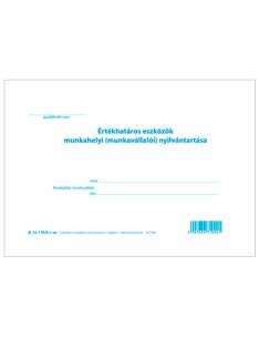   Pátria Nyomtatvány Eszközök munkahelyi nyilvántartása 11 tételes A/5 fekvő