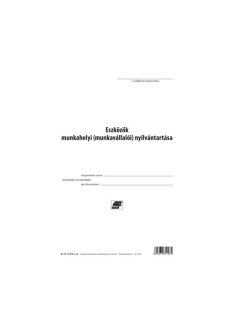   Pátria Nyomtatvány Eszközök munkahelyi nyilvántartása 261 tételes A/4 álló