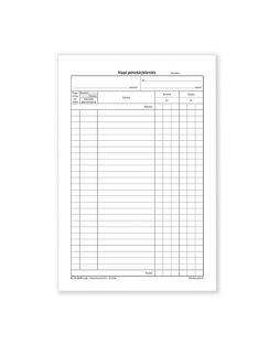   Pátria Nyomtatvány Napi pénztárjelentés 25x2+2 lapos tömb A/4 álló