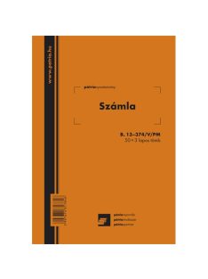 Pátria Nyomtatvány Számla 50x3 lapos tömb A/5 álló