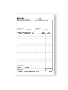 Pátria Nyomtatvány Számla 50x3 lapos tömb A/5 álló