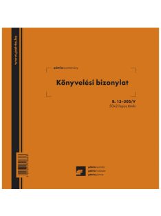   Pátria Nyomtatvány Könyvelési bizonylat 50x2 lapos tömb 203x198 mm