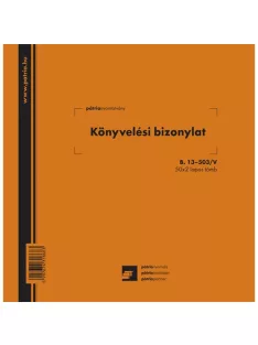   Pátria Nyomtatvány Könyvelési bizonylat 50x2 lapos tömb 203x198 mm