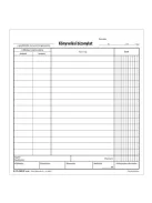 Pátria Nyomtatvány Könyvelési bizonylat 50x2 lapos tömb 203x198 mm