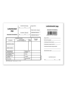   Pátria Nyomtatvány Leltárfelvelvételi jegy készletek felvételére 100 lapos tömb A/5 fekvő